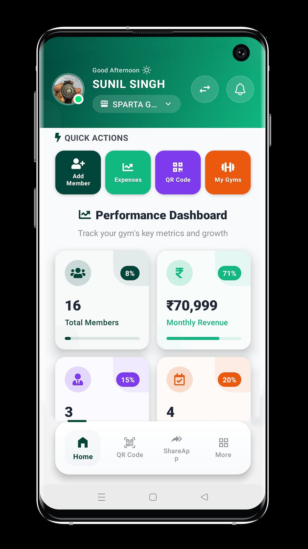 PAYLAP Fitness — Android screenshot 4