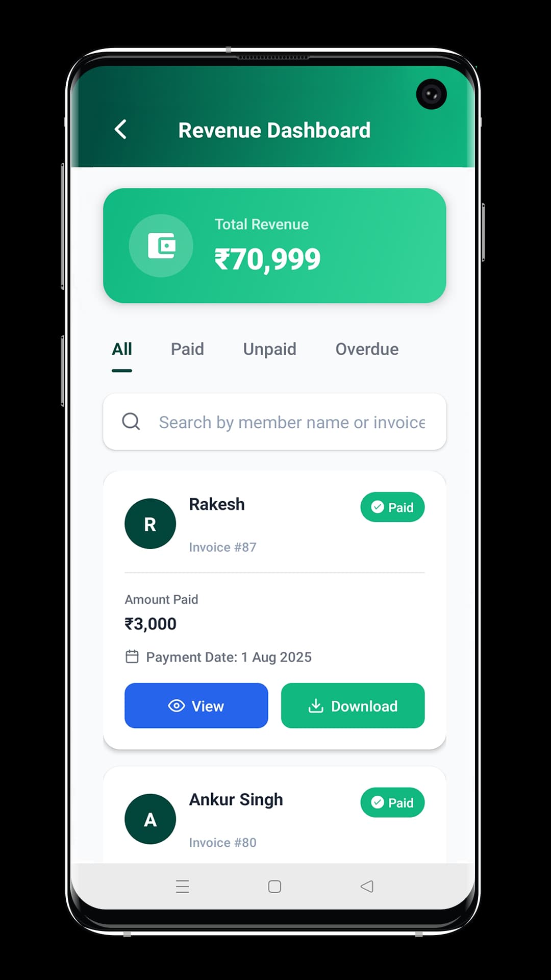 PAYLAP Fitness — Android screenshot 5